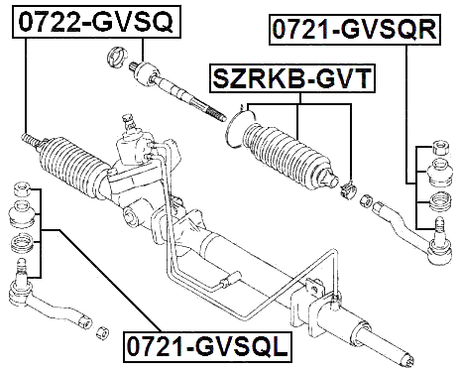 0722-GVSQ - STEERING TIE ROD