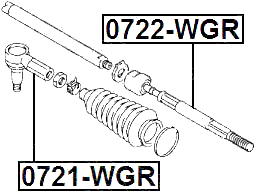 0722-WGR - STEERING TIE ROD
