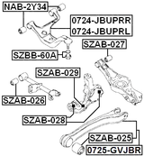 0724-JBUPRL - LEFT UPPER REAR ARM