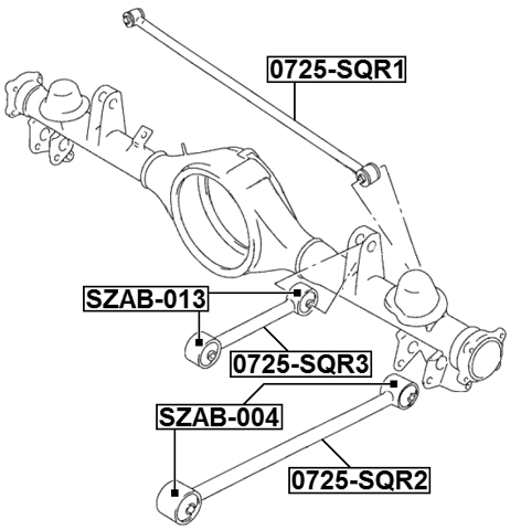 0725-SQR3 - REAR UPPER TRAILING ROD