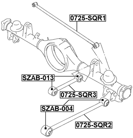 0725-SQR3 - REAR UPPER TRAILING ROD