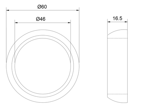 07491-001 - EXHAUST PIPE SEAL (CERAMIC COATING)