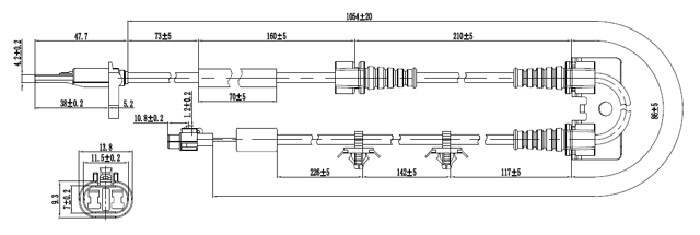 07606-002 - ABS SENSOR FRONT RIGHT