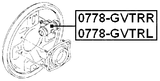 0778-GVTRR - REAR RIGHT WHEEL BRAKE CYLINDER