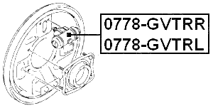 0778-GVTRR - REAR RIGHT WHEEL BRAKE CYLINDER