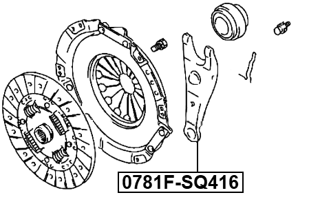 0781F-SQ416 - CLUTCH RELEASE FORK