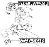 0782-RW420R - REAR WHEEL HUB