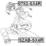 0782-SX4R - REAR WHEEL HUB