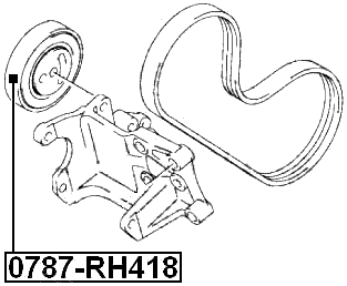 0787-RH418 - TENSION PULLEY