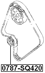 0787-SQ420 - TIMING BELT TENSIONER PULLEY