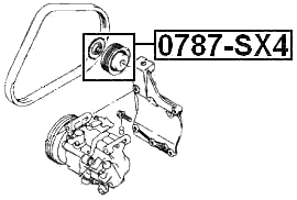 0787-SX4 - PULLEY TENSIONER KIT