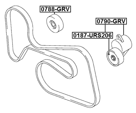0790-GRV - BELT TENSIONER