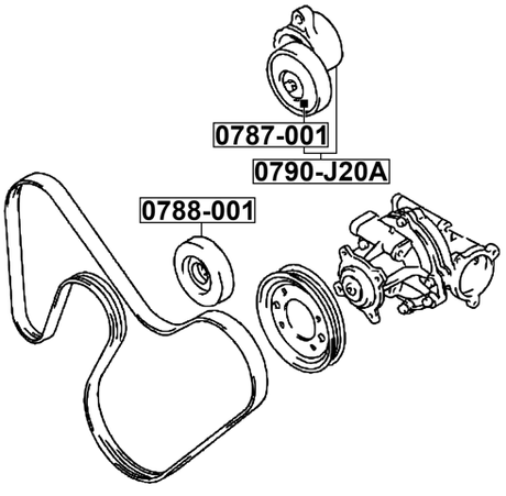 0790-J20A - BELT TENSIONER