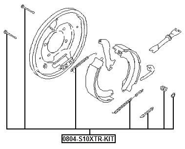 0804-S10XTR-KIT - BRAKE SHOE FITTING KIT