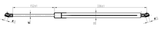 08117-001 - BONNET GAS STRUT L508/330N