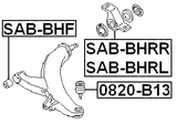 0820-B13 - BALL JOINT FRONT STEERING KNUCKLE