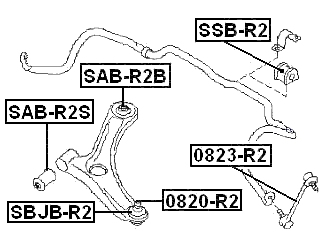 0820-R2 - BALL JOINT FRONT LOWER ARM