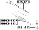 0821-B13 - STEERING TIE ROD END