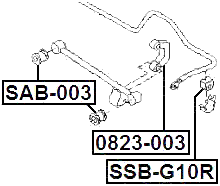 0823-003 - REAR STABILIZER LINK