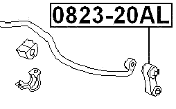 0823-20AL - FRONT STABILIZER LINK / SWAY BAR LINK (ALUMINIUM)