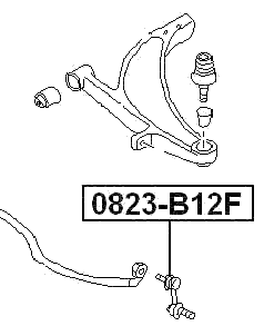 0823-B12F - FRONT STABILIZER LINK / SWAY BAR LINK