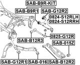 0824-S12RLH - LEFT UPPER REAR ARM