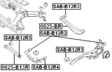 0825-B13R - REAR TRANSVERSE LINK