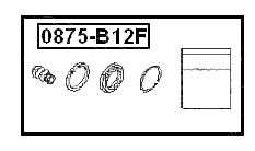 0875-B12F - FRONT BRAKE CALIPER REPAIR KIT (SET FOR TWO SIDES)