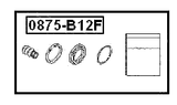 0875-B12F - FRONT BRAKE CALIPER REPAIR KIT (SET FOR TWO SIDES)
