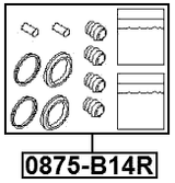 0875-B14R - REAR BRAKE CALIPER REPAIR KIT (SET FOR TWO SIDES)