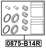 0875-B14R - REAR BRAKE CALIPER REPAIR KIT (SET FOR TWO SIDES)