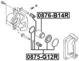 0876-B14R - REAR CALIPER PISTON D38.2