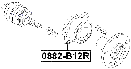 0882-B12R - REAR WHEEL HUB KIT