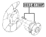 0882-B13MF - FRONT WHEEL HUB