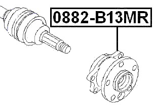 0882-B13MR - REAR WHEEL HUB