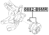 0882-B9MR - REAR WHEEL HUB