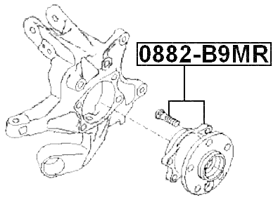 0882-B9MR - REAR WHEEL HUB