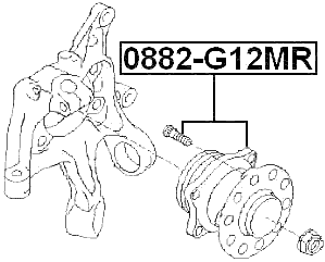 0882-G12MR - REAR WHEEL HUB