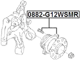 0882-G12WSMR - REAR WHEEL HUB