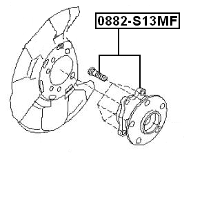 0882-S13MF - FRONT WHEEL HUB