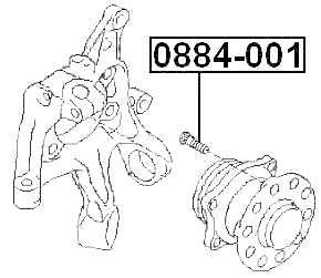 0884-001 - WHEEL STUD
