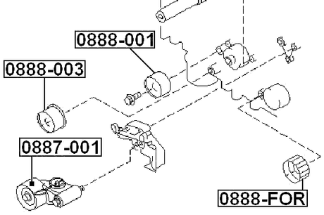 0888-003 - PULLEY IDLER TIMING BELT