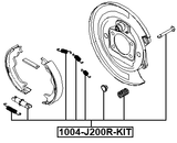 1004-J200R-KIT - BRAKE SHOE FITTING KIT (SET FOR TWO SIDES)