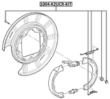 1004-K2UCR-KIT - BRAKE SHOE FITTING KIT (SET FOR ONE SIDE)