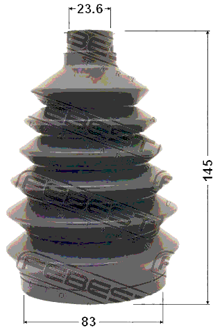 1017P-LAN - BOOT OUTER CV JOINT KIT PVC 83X145X23.6