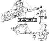 1020-TRBUF - BALL JOINT FRONT UPPER ARM