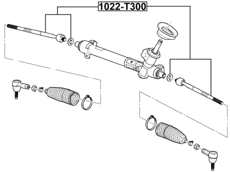 1022-T300 - STEERING TIE ROD