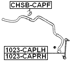 1023-CAPRH - FRONT RIGHT STABILIZER LINK / SWAY BAR LINK