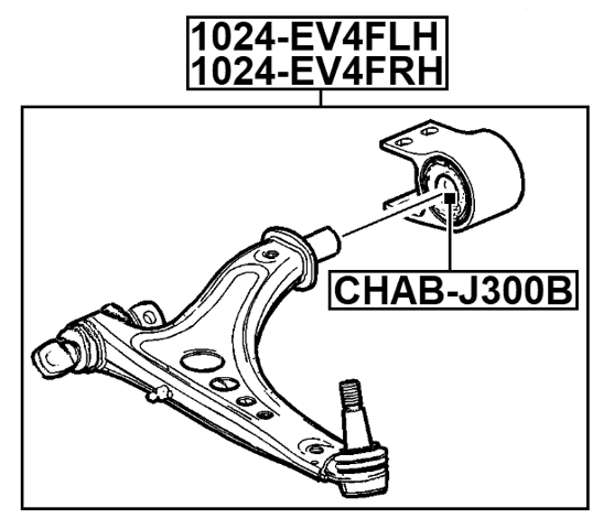 1024-EV4FLH - LEFT FRONT ARM