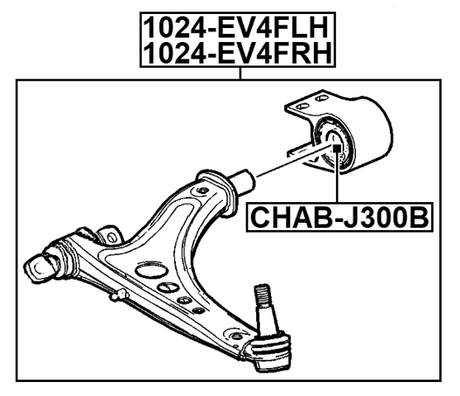 1024-EV4FLH - LEFT FRONT ARM